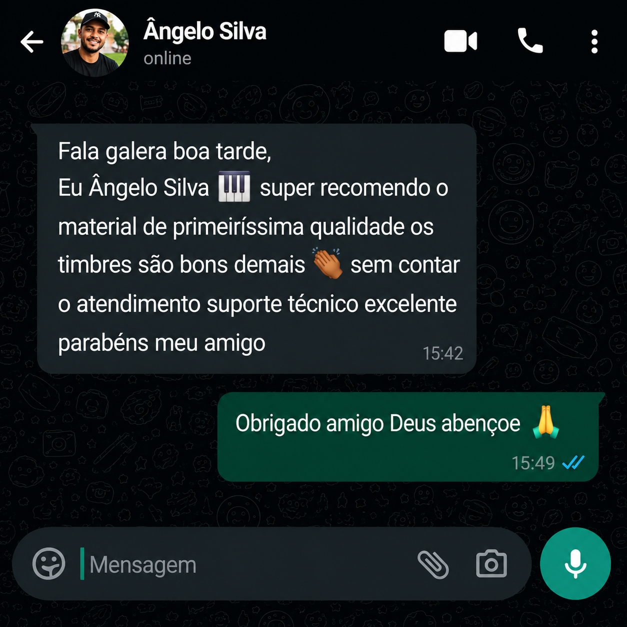 Espaço para depoimento 07