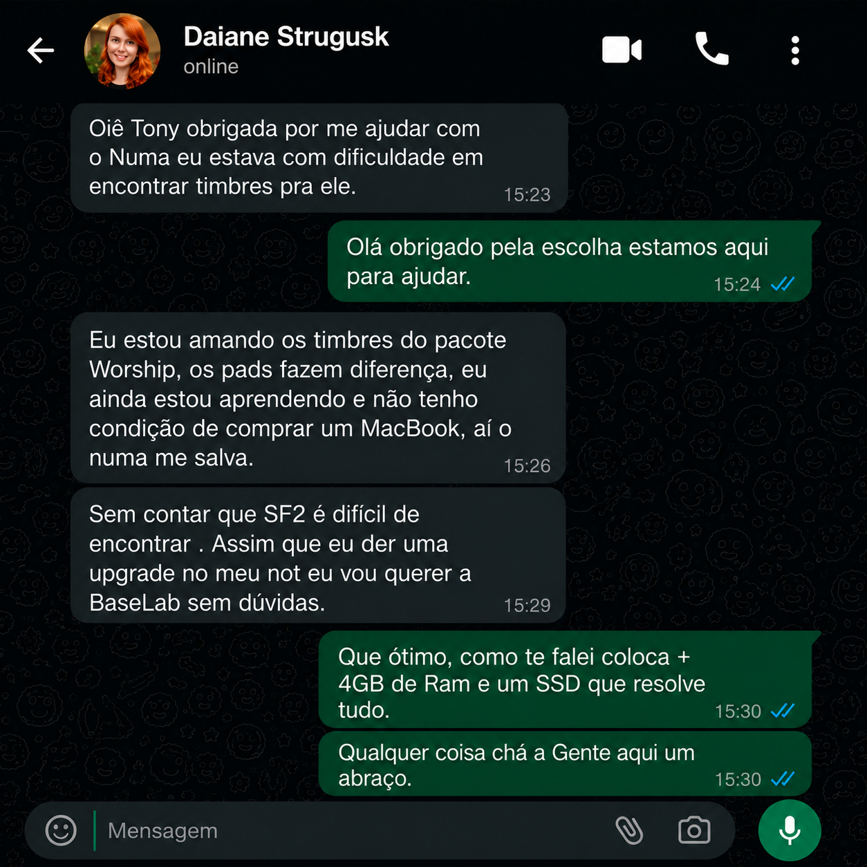 Espaço para depoimento 12
