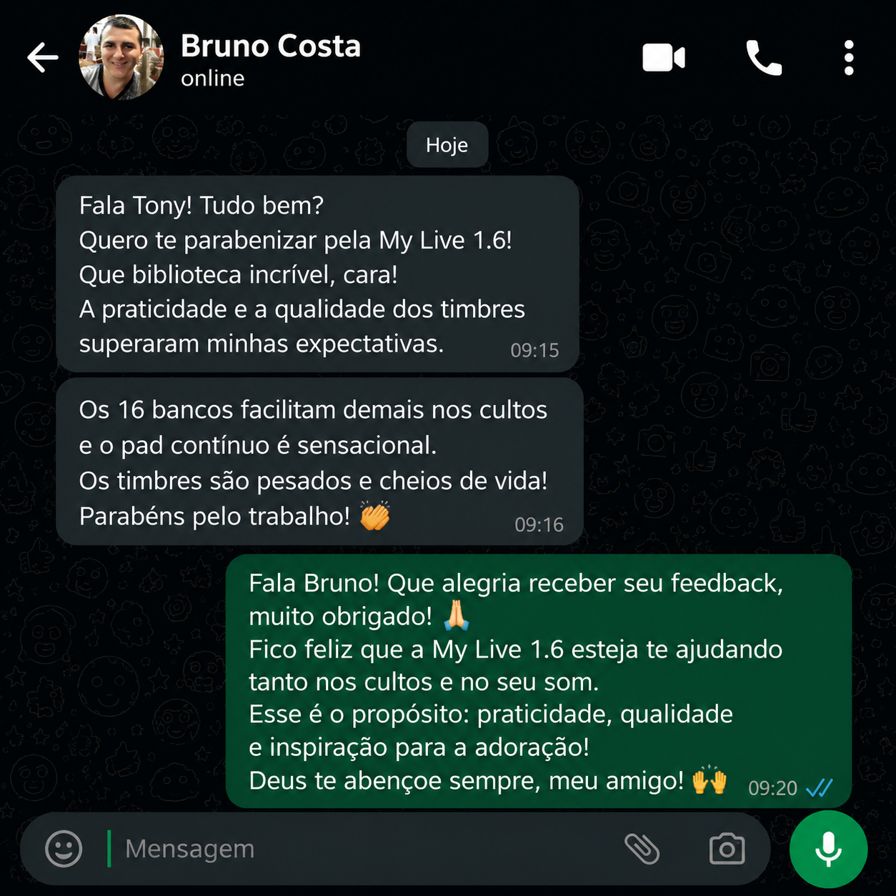 Espaço para depoimento 18