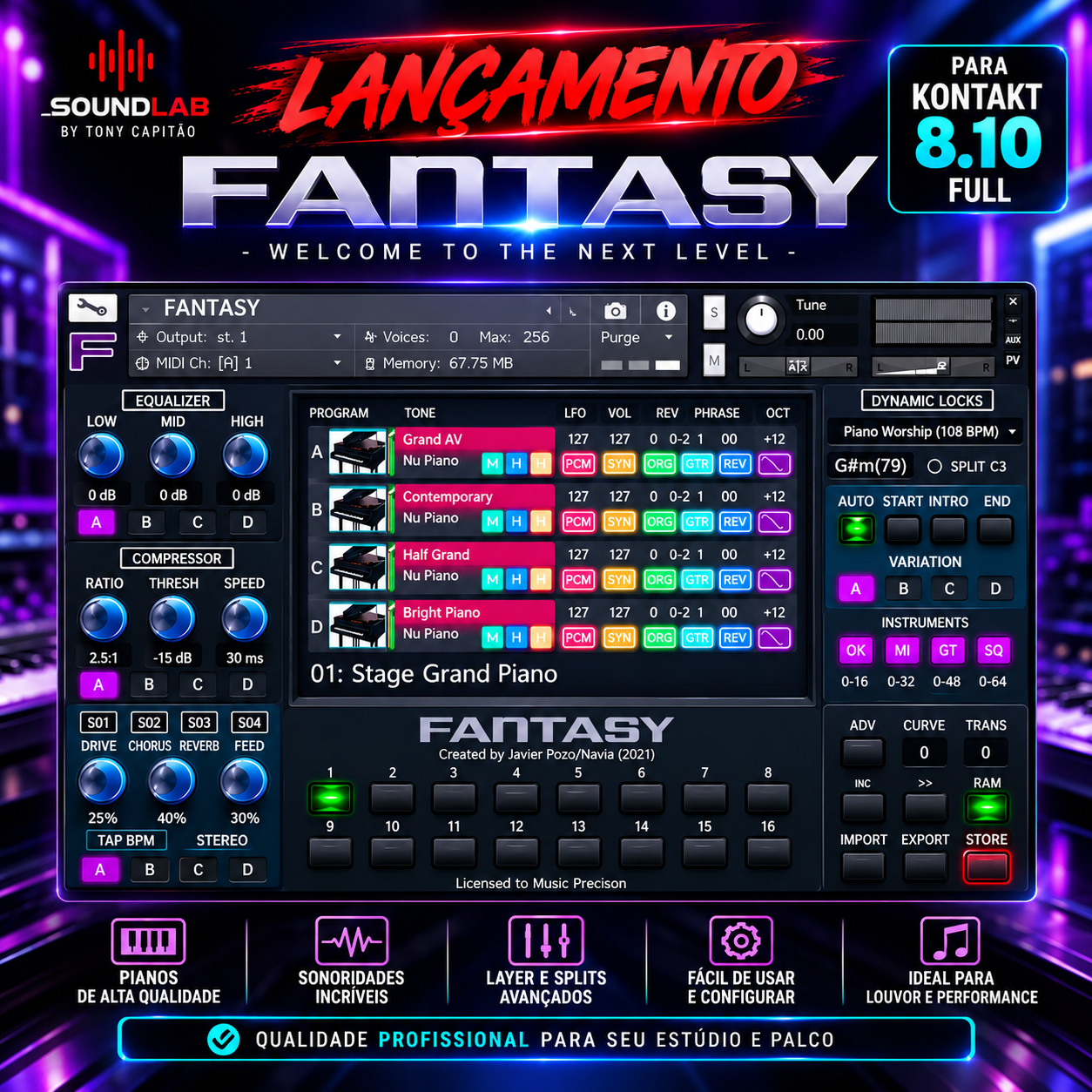 Fantasy - biblioteca de timbres SoundLab